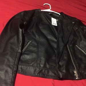 Leather jacket never used!